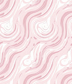 Soft Pink Swirl Pattern Rug