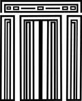 Bold Black and White Geometric Pattern Rug