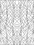 Graphic White Geometric Line Art Rug