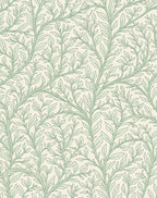 Natural Vine Leaf Outline Pattern Rug