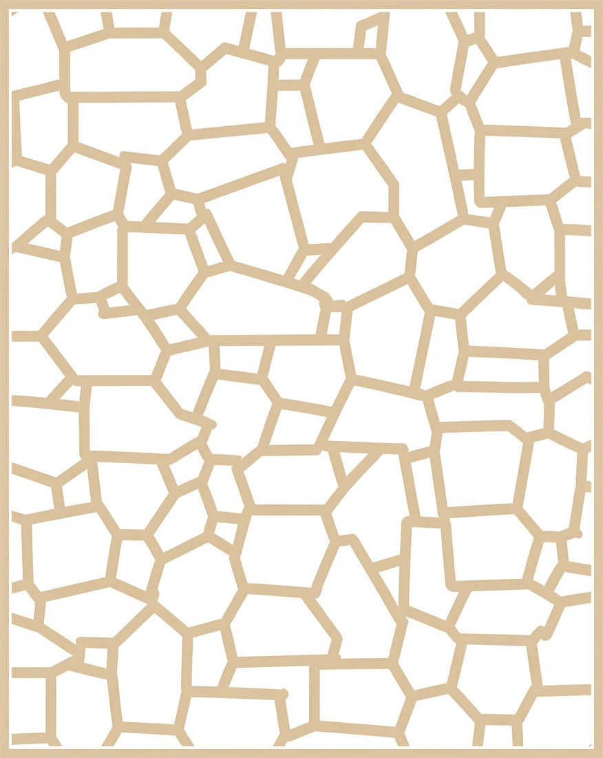 Organic Stone Pattern Modern Design Rug