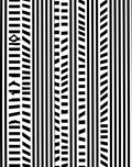 Bold Black White Geometric Stripe Medallion Rug