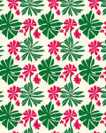 Bold Tropical Leaf Flower Pattern Rug