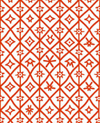 Geometric Diamond Lattice Star Pattern Rug