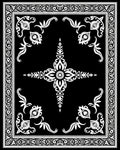 Intricate Floral Border With Medallion Design Rug