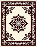 Classic Detailed Floral Border Design Rug