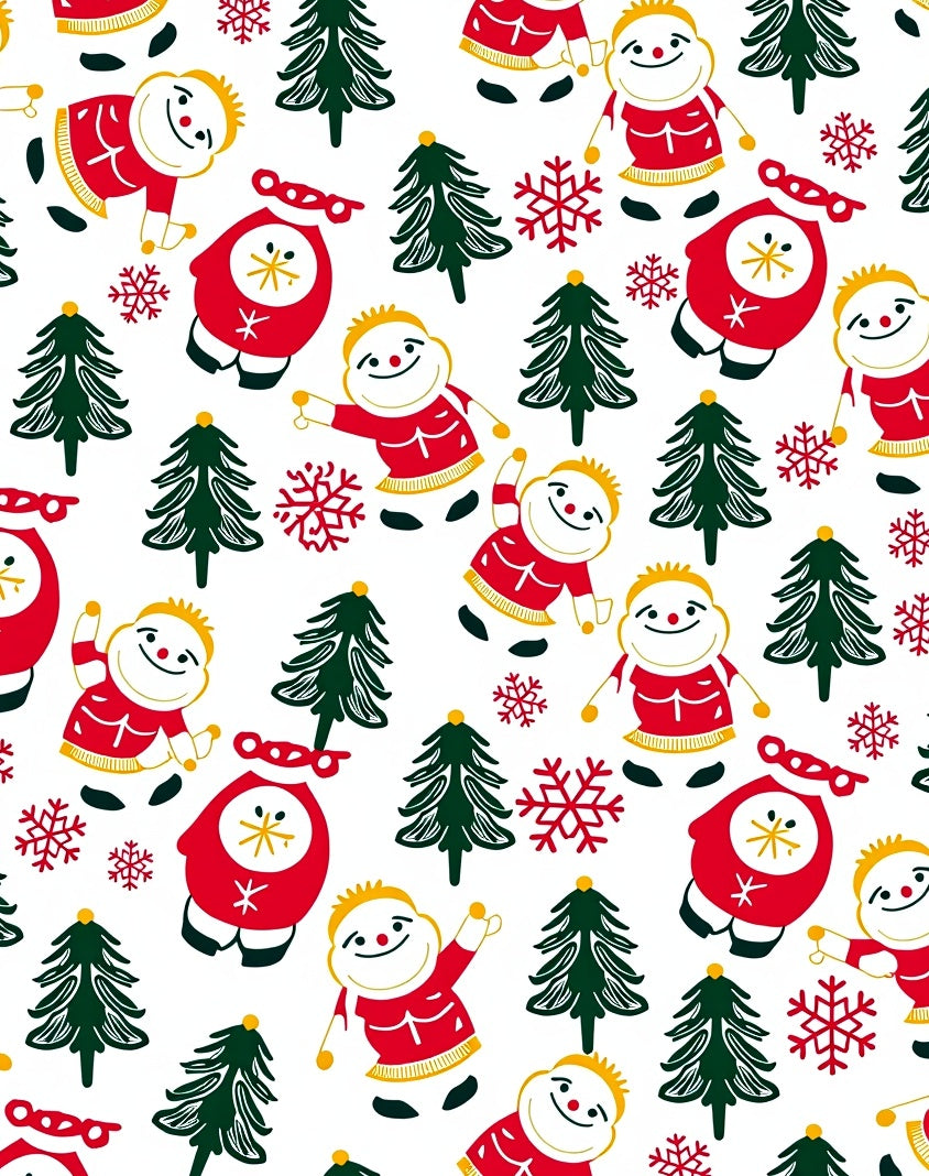 Whimsical Christmas Style Pattern Rug