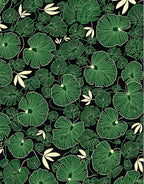 Green Leaf Vine Pattern Rug