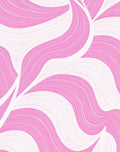 Modern Pink Swirls Pattern Rug