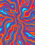 Vivid Swirls Abstract Pattern Rug