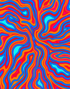 Vivid Swirls Abstract Pattern Rug