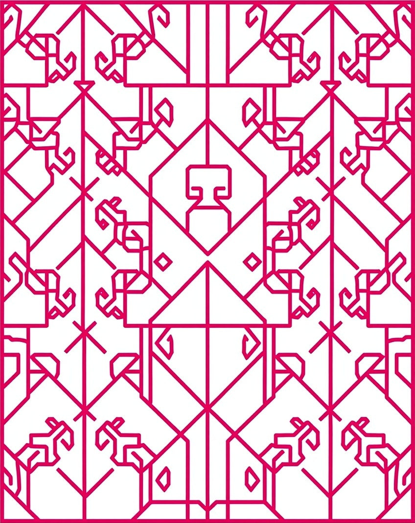 Geometric Lines Design Rug