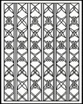 Bold Geometric Lattice Patterned Rug