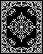 Vintage White Floral Inspired Pattern Rug