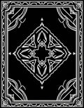 Ornate Black White Tribal Design Rug