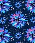 Vivid Abstract Floral Pattern Rug