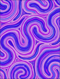 Abstract Swirling Purple Pattern Rug