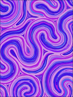 Abstract Swirling Purple Pattern Rug