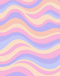 Pastel Wavy Stripe Pattern Rug