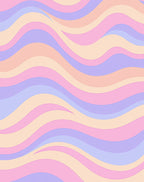Pastel Wavy Stripe Pattern Rug