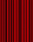 Bold Red Black Vertical Stripe Rug