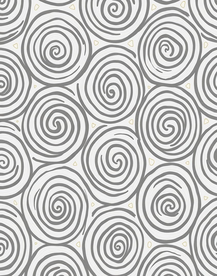 Abstract Swirls Geometric Pattern Rug