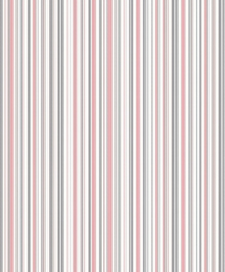 Striped Pattern in Soft Pink Grey Rug