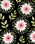 Bold floral pattern with pink centers Rug