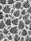 Bold Leaf Pattern Print Design Rug