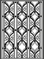 Striking Black White Floral Motif Rug