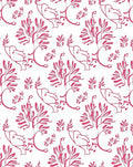 Delicate Pink Floral Vine Design Rug