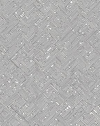 Black And White Labyrinth Pattern Rug