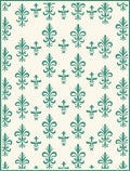Classic Fleur De Lis Repeating Pattern Rug