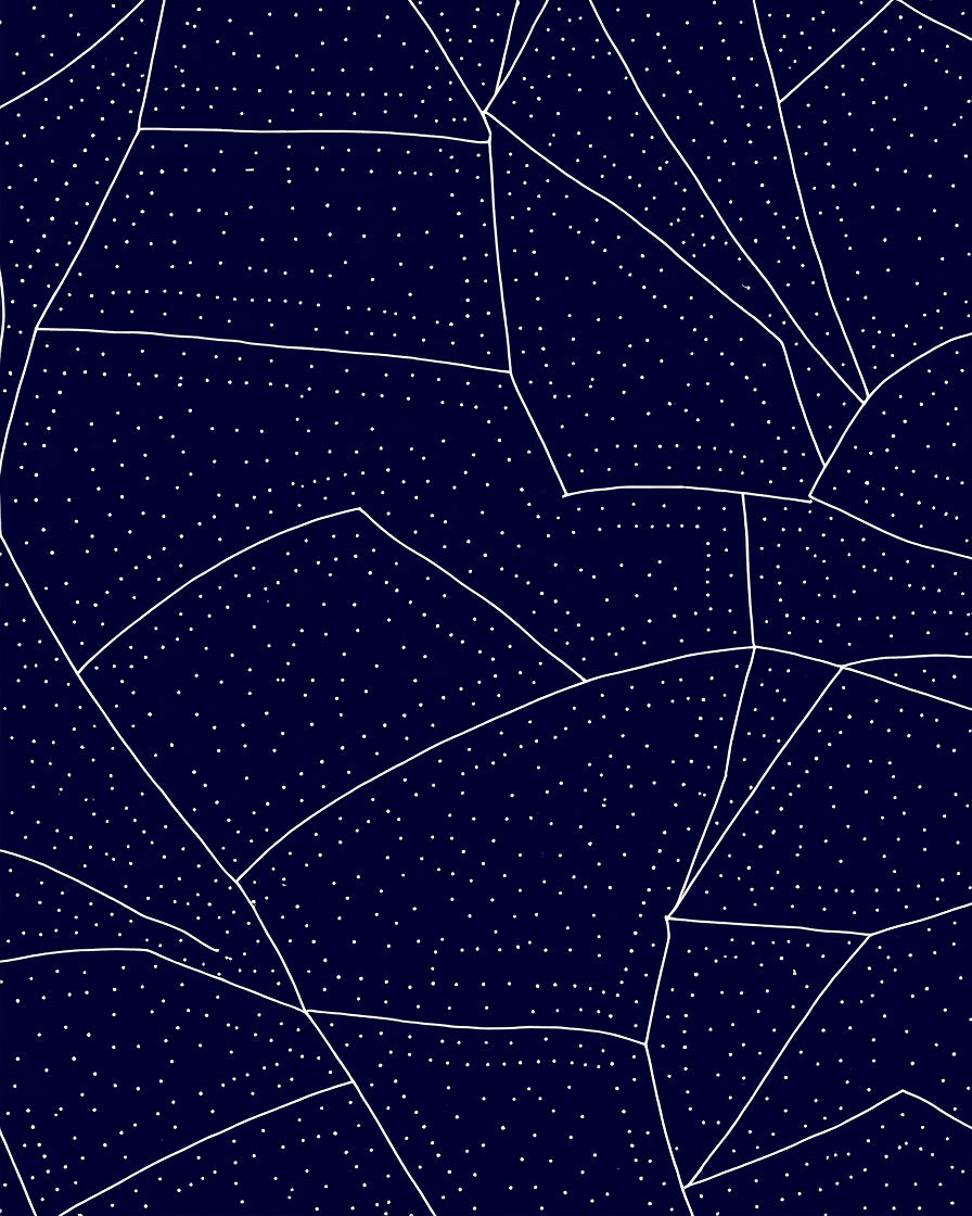 Abstract Geometric Starry Night Graphic Rug