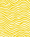 Yellow Wavy Linear Stripes Pattern Rug