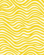 Yellow Wavy Linear Stripes Pattern Rug