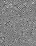 Bold Geometric Maze Design Rug