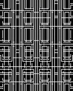 Geometric Grid Art Pattern Rug