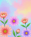 Pastel Floral Dreamscape Rug