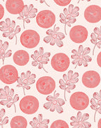 Pink Floral Daisy Inspired Pattern Rug