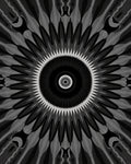 Radiant Symmetric Geometric Pattern Rug