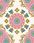 Floral Medallion With Accents Rug
