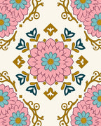 Floral Medallion With Accents Rug
