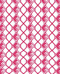 Red Geometric Grid Pattern Rug
