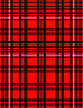 Bold Red Black Plaid Lines Rug