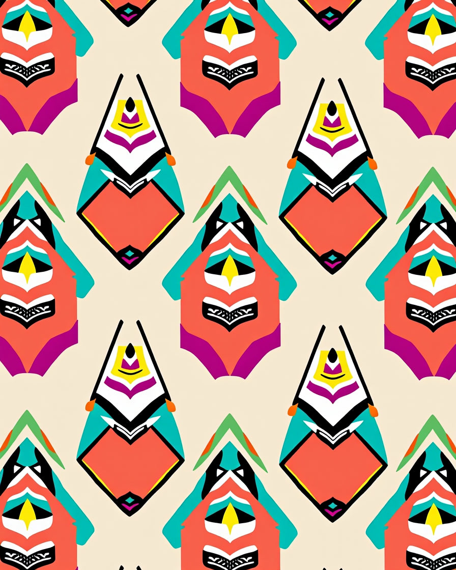 Geometric Bold Abstract Pattern Rug