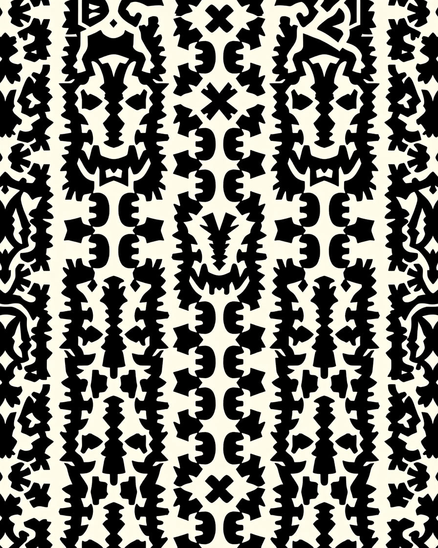 Bold Abstract Vertical Stripe Design Rug