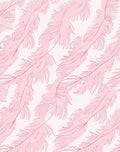 Soft Pink Feather Pattern Design Rug