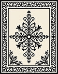 Traditional Floral Scroll Work Pattern Rug