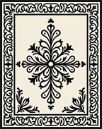 Traditional Floral Scroll Work Pattern Rug
